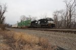 NS 1234 takes train 258 East at Milepost 116